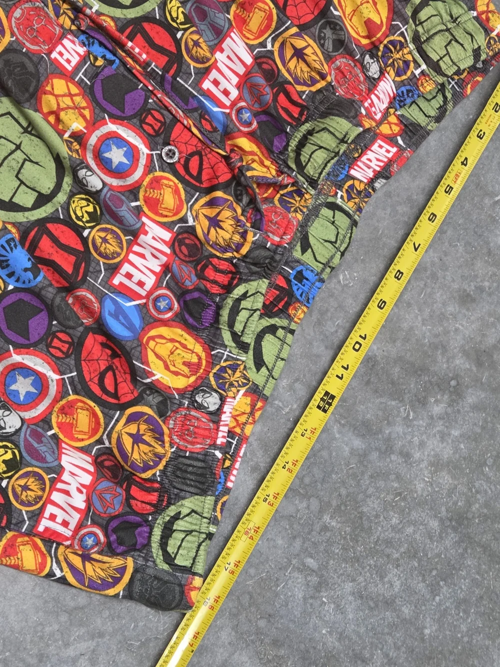 Disney Marvel Multicolor Superhero Pajama Pants Nostalgic Pop Comic Core SizeXXL